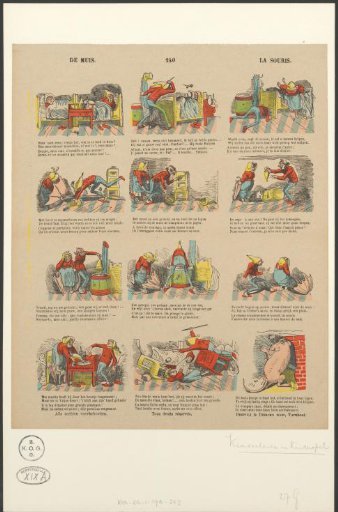 Man and Woman Trying to Catch a Mouse