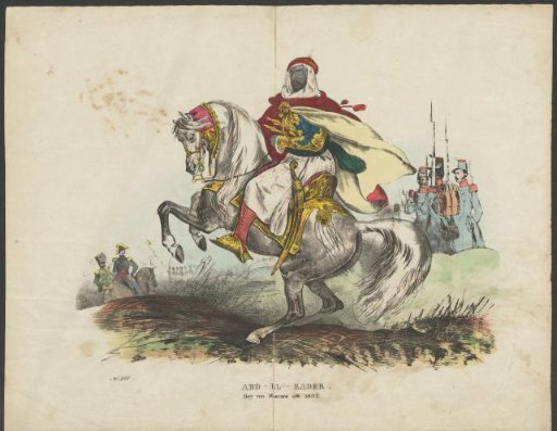 Abd al-Kader, Bey of Mascara on Horseback