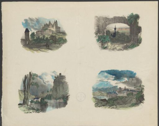 Four views of castles