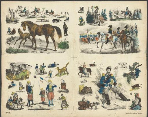 Travellers, soldiers and a bull