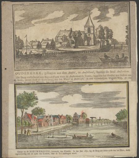 Views of Ouderkerk aan de Amstel, the Nieuwersluis, Abcoude