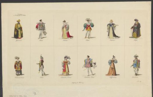 Costumes of Princes, Knights and Ladies for Processions and Festivities