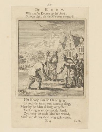 Two boys playing knucklebones