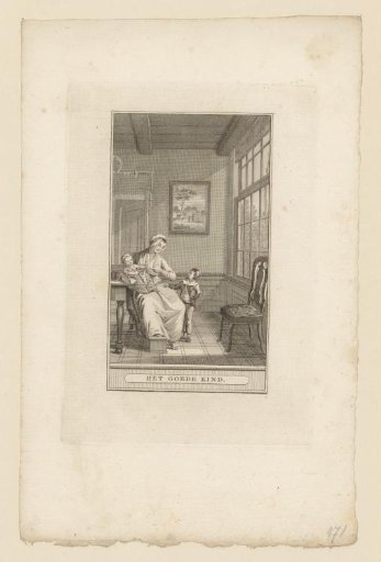 Child with mother and child on lap