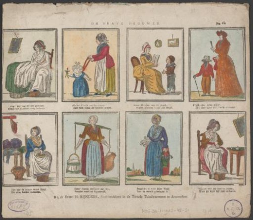 Women performing household tasks