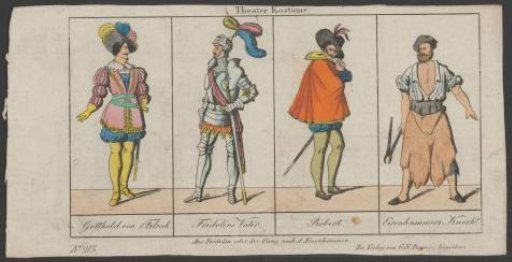 Theater costumes from the play Fridolin