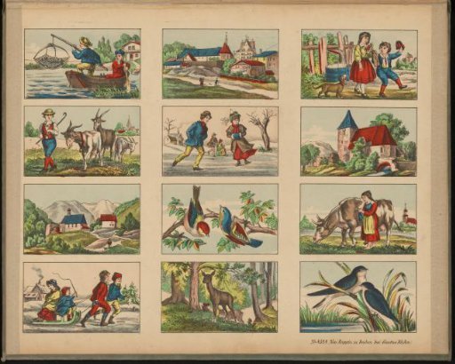 Animals, castles, and activities of children