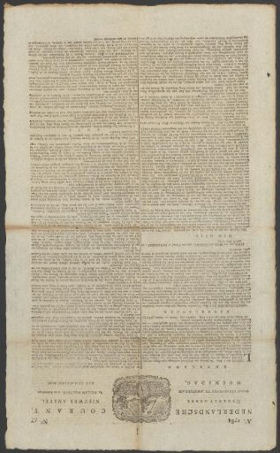 Dutch Newspaper, 12 May 1784