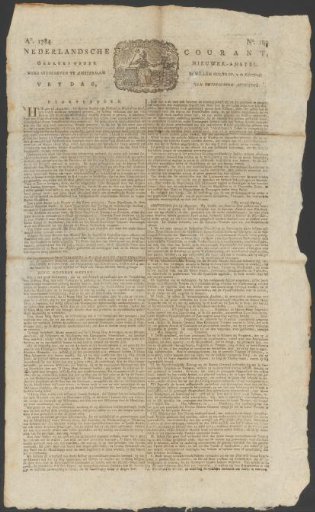 Dutch Courant, 20 August 1784