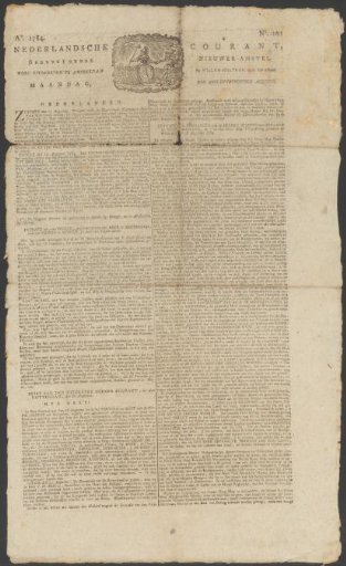 Dutch Courant, 23 August 1784