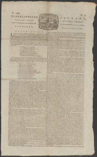 Dutch Courant, 30 July 1785