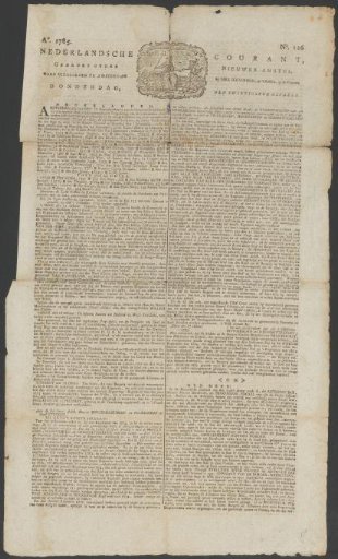 Dutch Courant, 20 October 1785