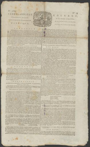 Dutch Courant, 31 March 1784