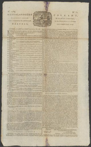 Dutch Courant, 14 June 1784