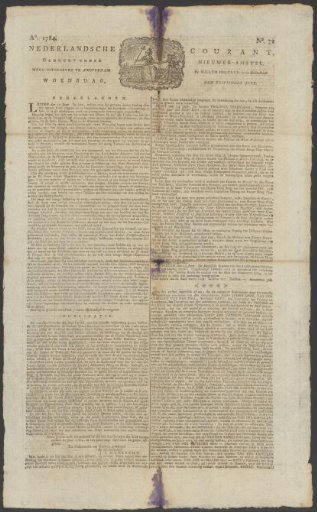 Dutch Courant, 16 June 1784