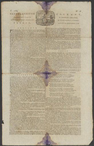 Dutch Courant, 25 June 1784