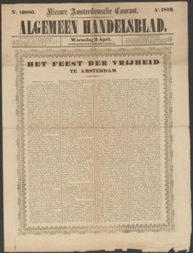 General Trade Newspaper, 3 April 1872