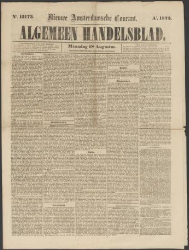 General Trade Newspaper, 18 August 1873
