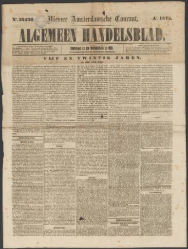 General Trade Newspaper, 12-13 May 1874