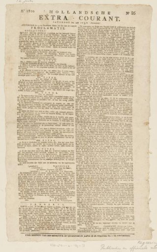 Dutch Extra-Courier, 14 July 1810