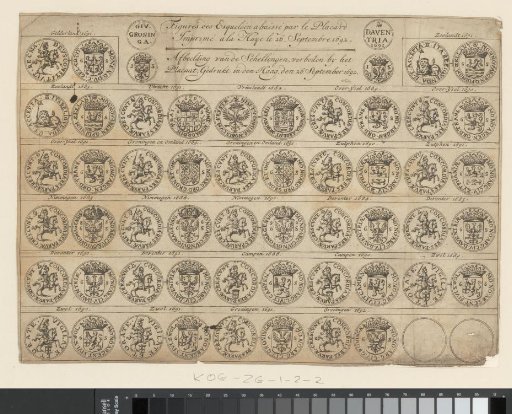 Figures of the Schellings, forbidden by the Placard ... 26 September 1692 / Image of the Schellings, forbidden by the Placard ... 26 September 1692