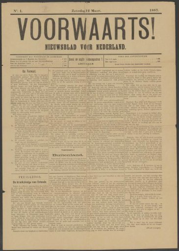 Forward!, 12 March 1887
