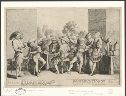 Noblemen Around a Richly Set Table