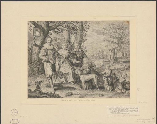 Portrait of Guy Michel Lejay and his family