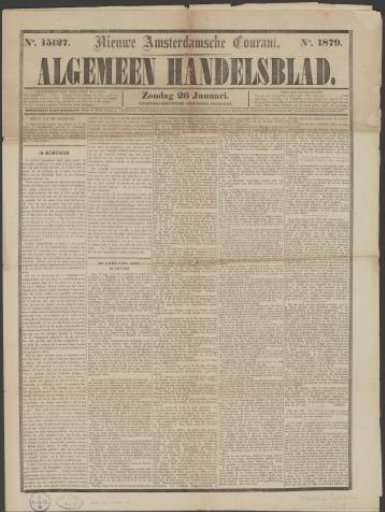 Supplement of the Algemeen Handelsblad regarding the death of Hendrik, Prince of the Netherlands