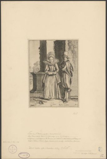 Elegant Couple in Flemish Dress