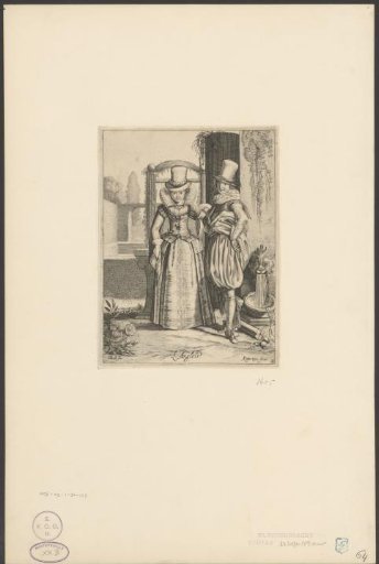 Elegant pair in English dress
