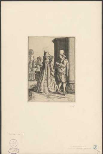 Elegant couple in Italian dress