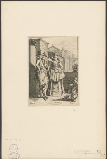 Elegant pair in French dress