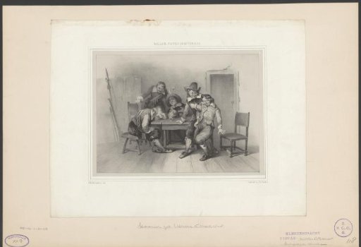 Drunken company in an inn
