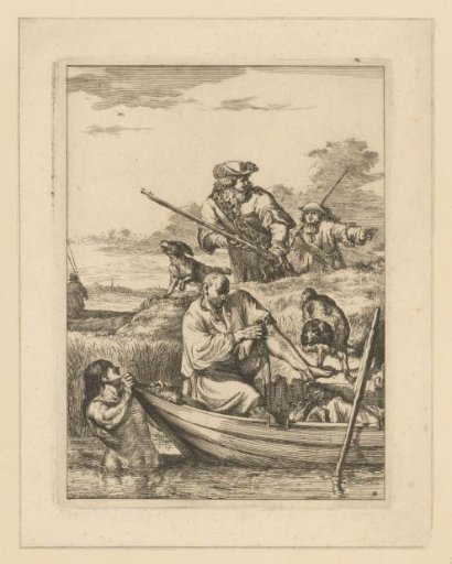Bathing Men and Hunters