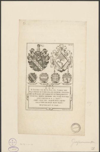 Tombstone of Joannes van Hove