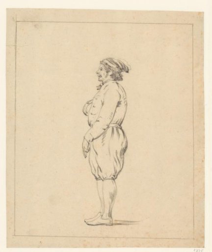 Standing man in puffed breeches