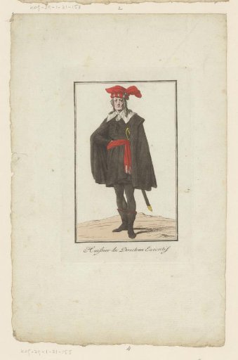 Costume of the bailiff of the administration
