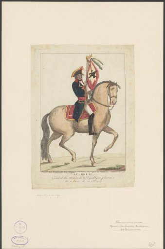 Portrait of Pierre François Charles Augereau on horseback