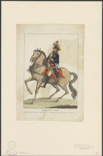 Portrait of Pierre de Riel de Beurnonville on horseback