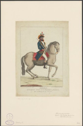 Portrait of Jean-Baptiste Jourdan on horseback