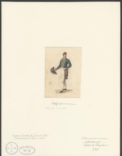 Man Dressed in the Costume of the Order of the Union