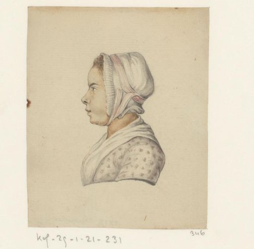 Portrait of a young woman with a cap