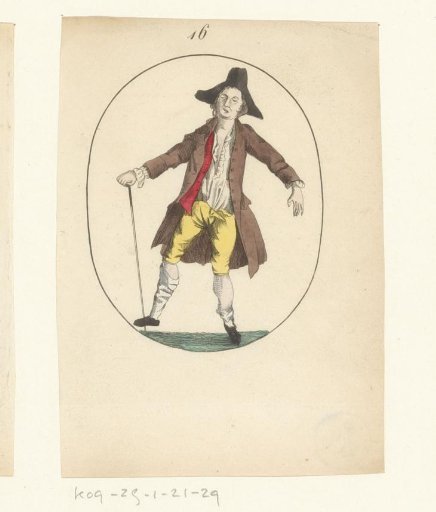 Drunk man with fallen stockings