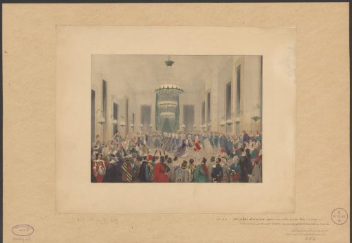 Masked ball in the palace of the Prince of Orange, 1845