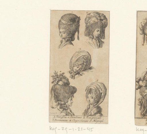 Five women with different hairstyles