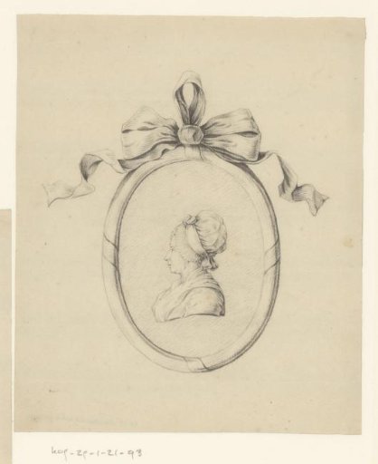 Portrait of a Woman in a Medallion, Possibly the Sister of Jean Bernard