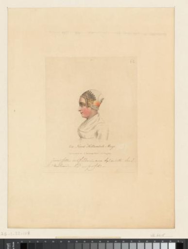 Head-dress of a girl from North Holland