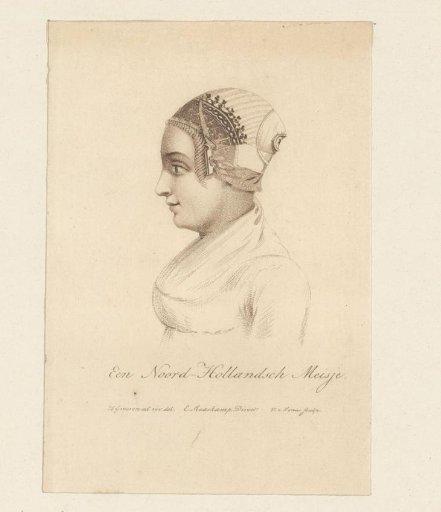 Head-dress of a girl from North Holland