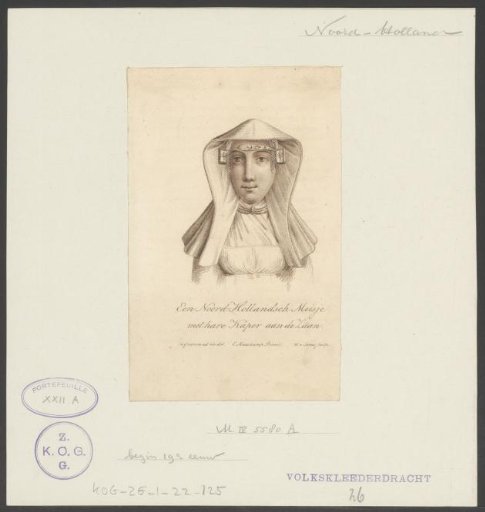 Headgear of a girl from the Zaan region